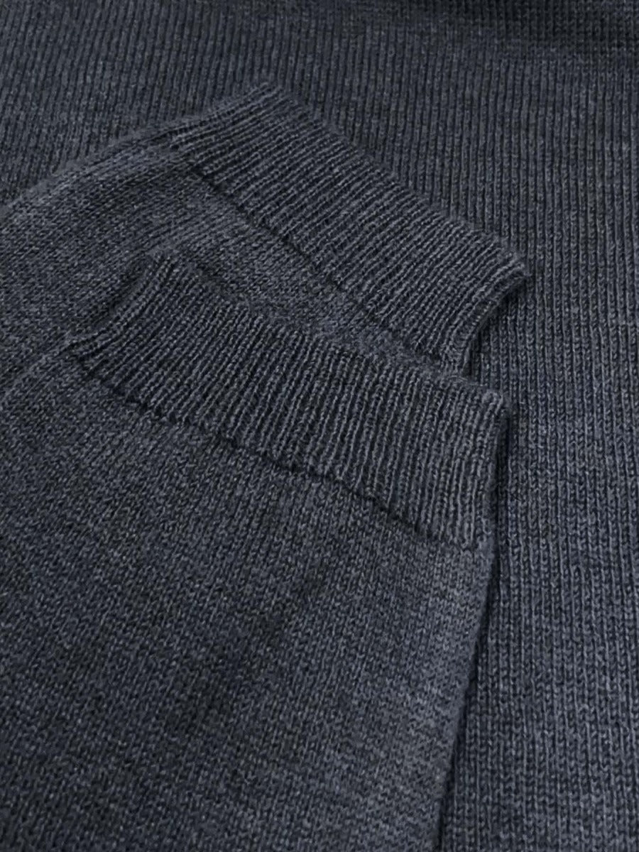 Olive | Women's Gray Crew Neck Knit Sweater – Basic Layering Pullover