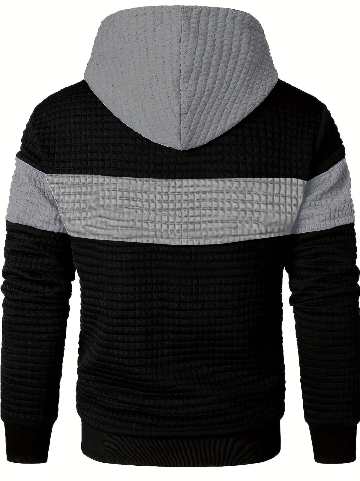 Holden | Men's Color Block Pullover Hoodie – Textured Relaxed Fit Sweatshirt