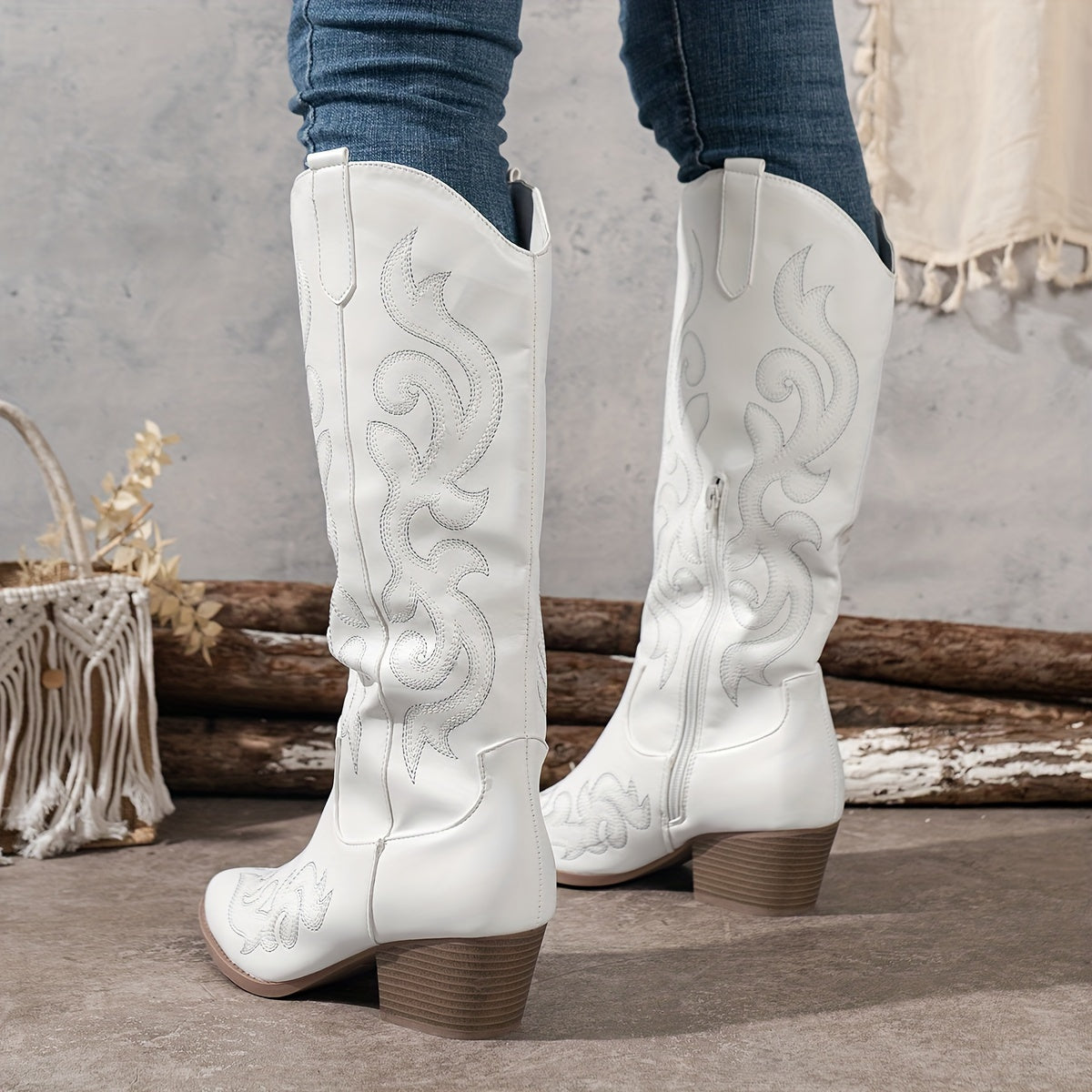 Freya | Women's Insulated Lined Winter Boots – White