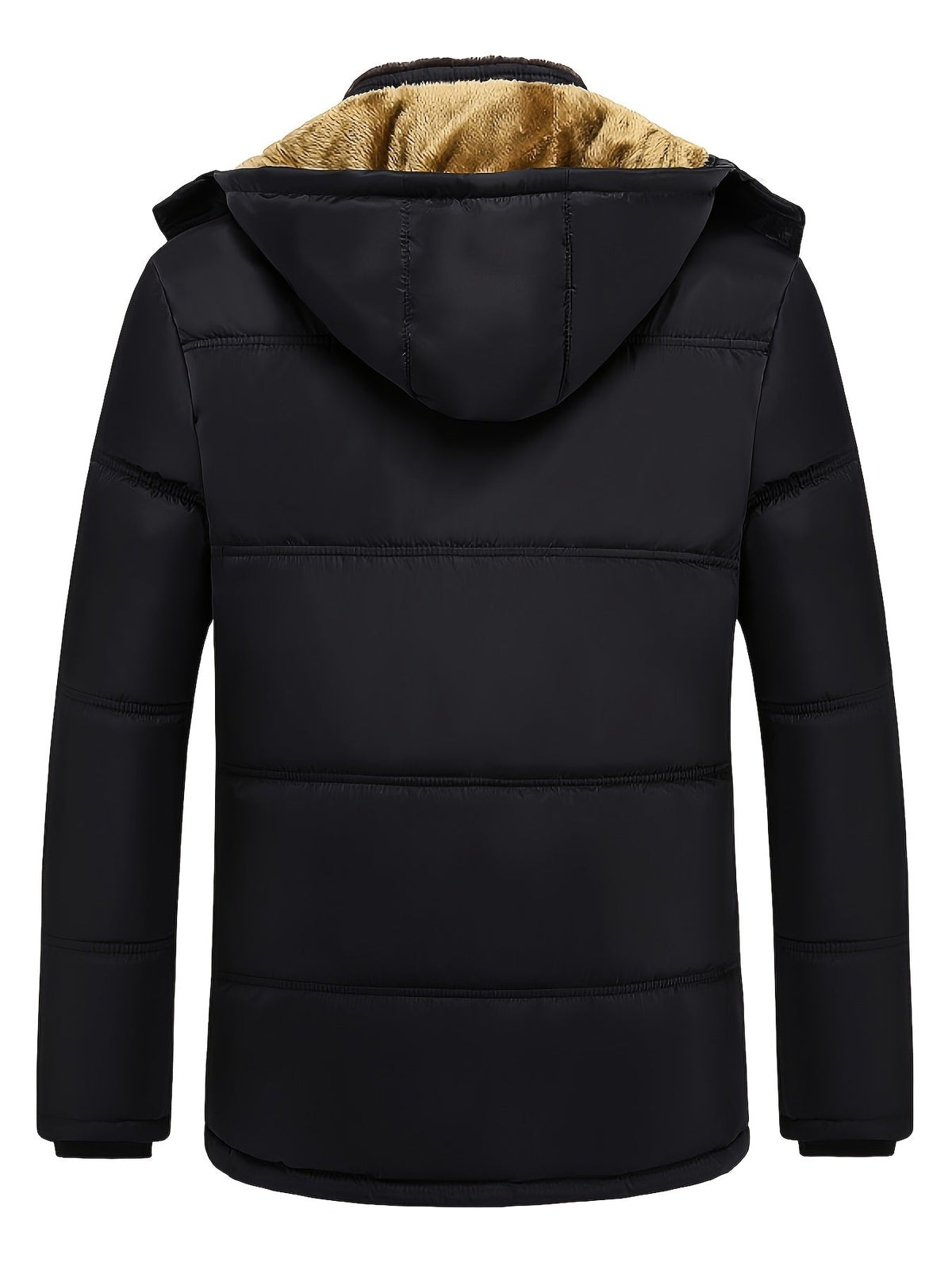 Sam | Men's Plush Lined Hooded Winter Jacket – Insulated Winter Coat