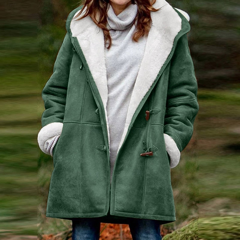 Stella | Women's Insulated Hooded Winter Coat – Green