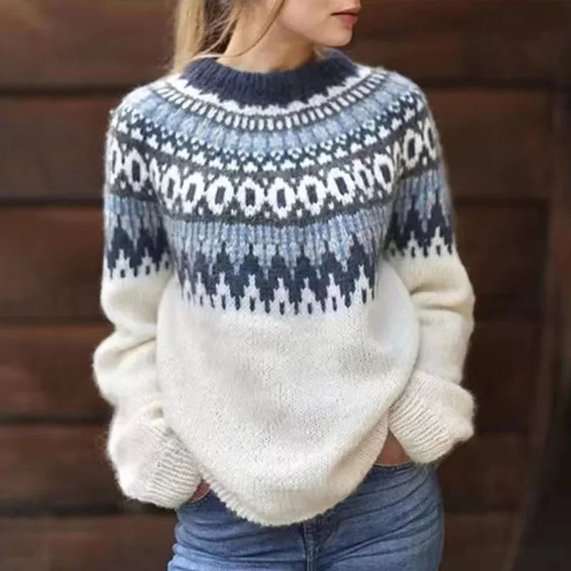 Clara | Women's Itch-Free Icelandic Knit Sweater – Handmade Nordic Pullover