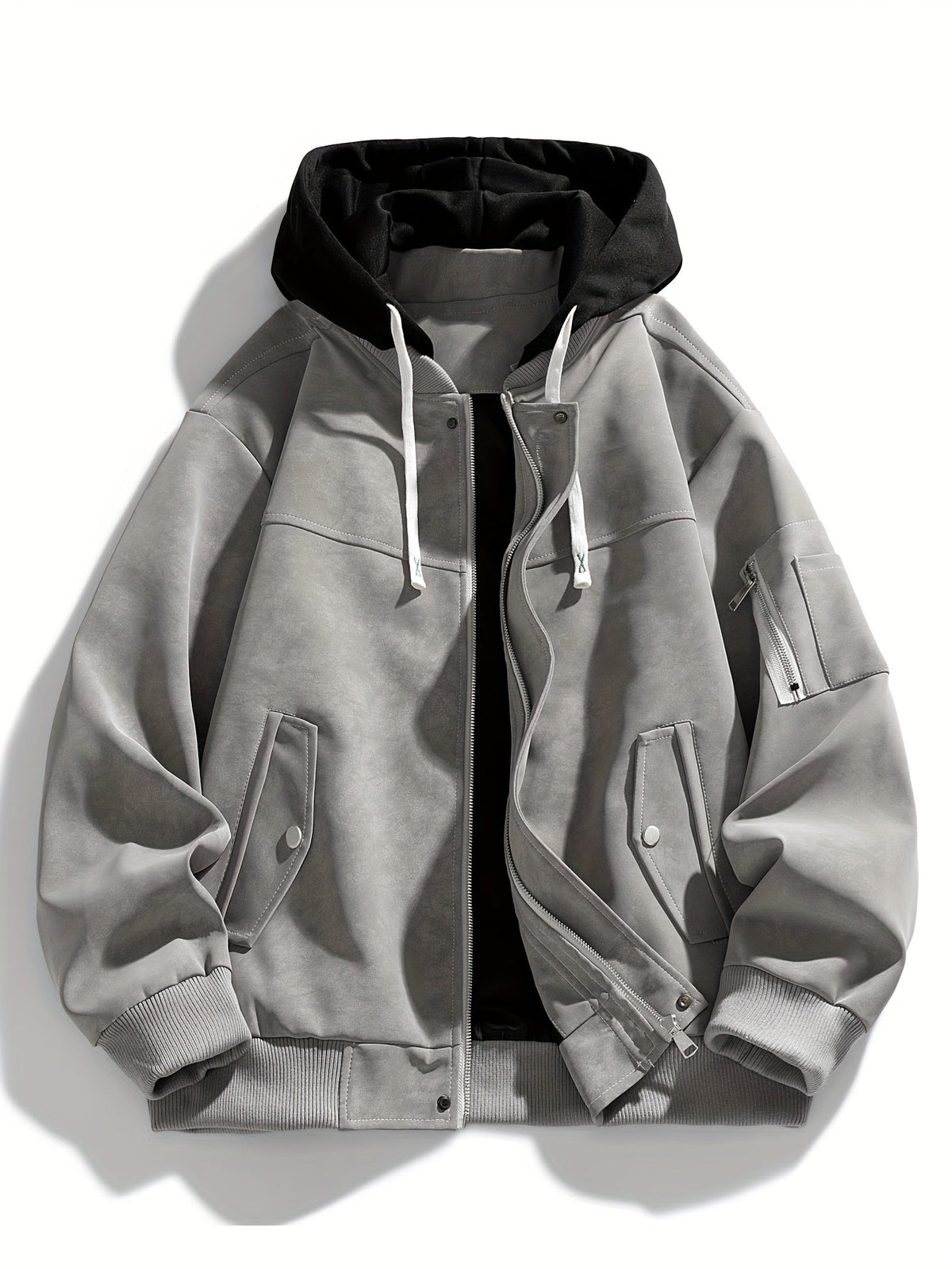 Emil | Men's Drawstring Hooded Winter Jacket – Relaxed Fit Winter Coat
