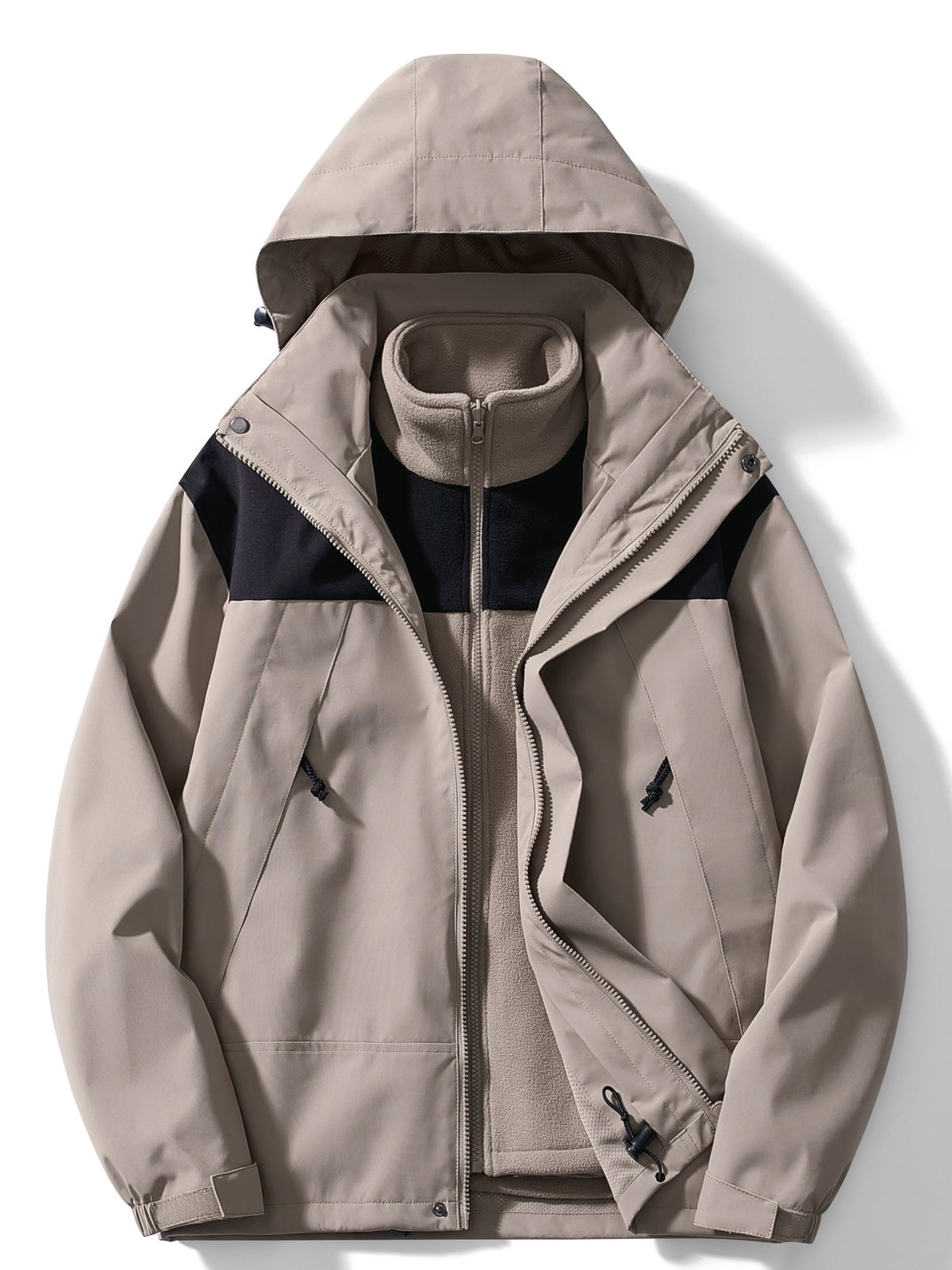 Grace | Women's 3-in-1 Hooded Winter Jacket – Khaki