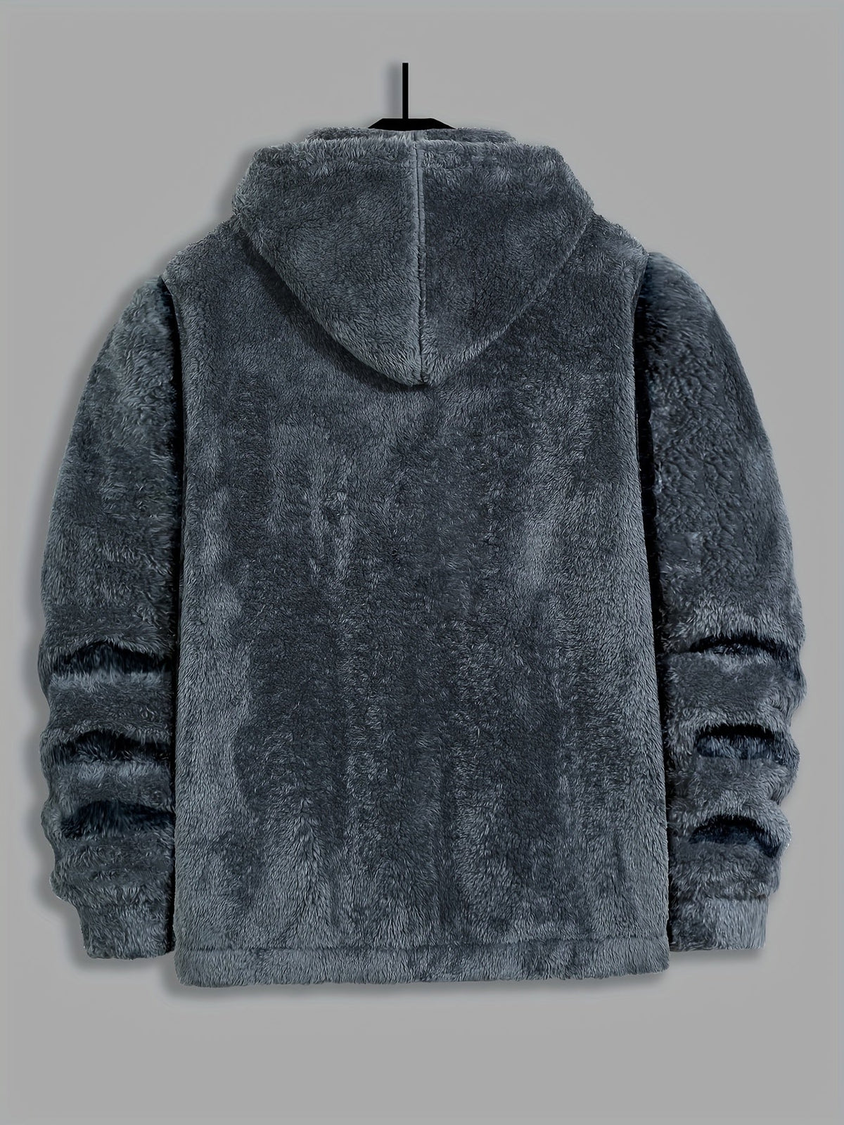 Ethan | Men's Plush Hooded Winter Jacket – Full Zip Winter Coat