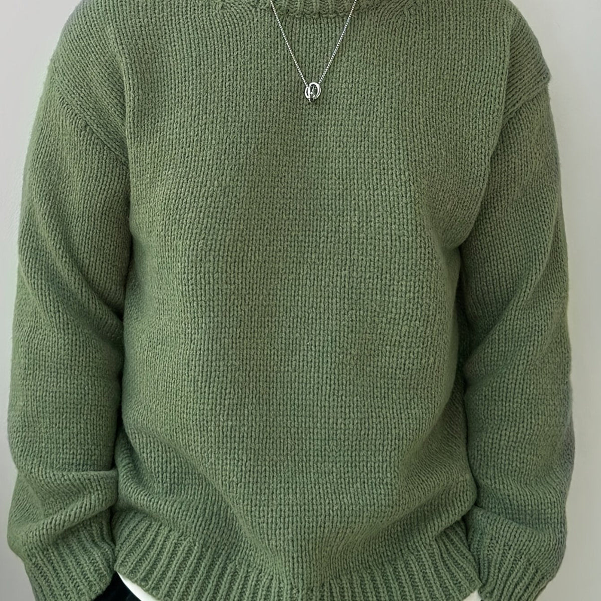 Ethan | Men's Drop Shoulder Knit Sweater – Relaxed Fit Pullover