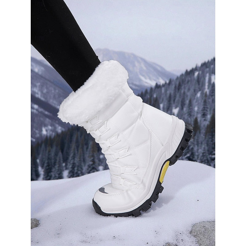 Kira | Women's Plush Lined Lace Up Winter Boots – Snow Boots