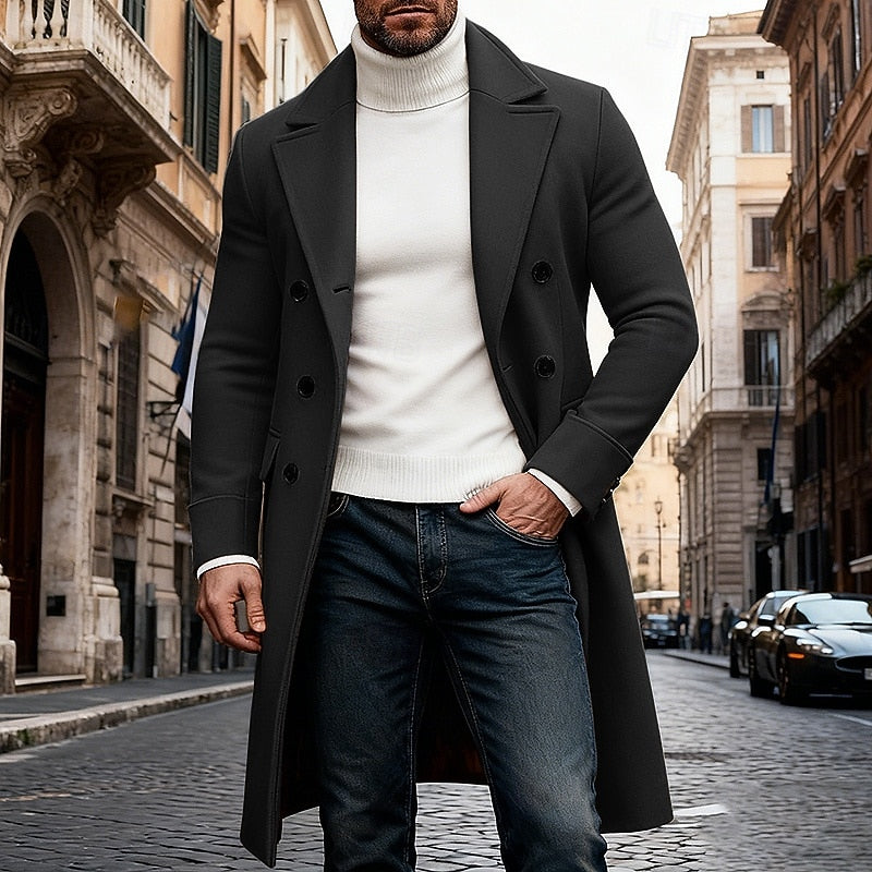 Dale | Men's Tailored Winter Coat – Black