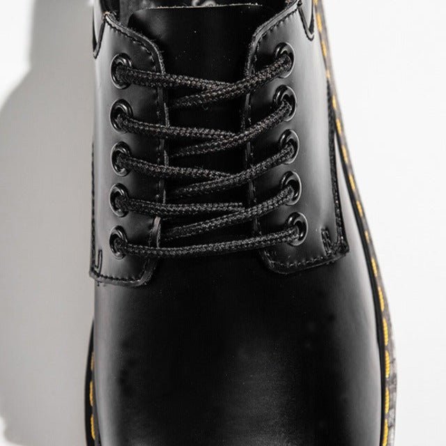 Boyd | Men's Chunky Sole Derby Dress Shoes – Leather Look Lace Up Shoes