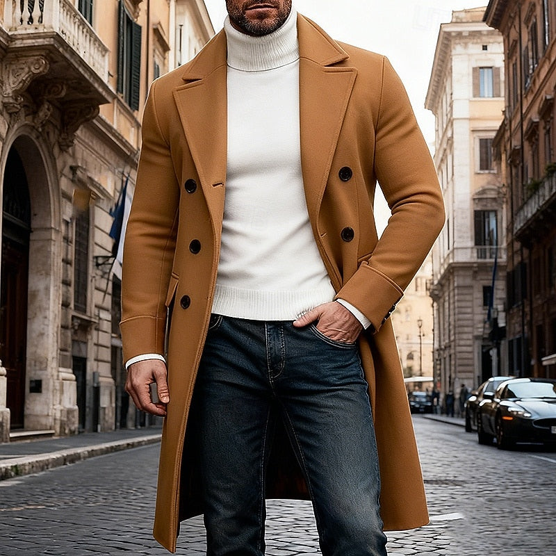 Dale | Men's Tailored Winter Coat – Khaki