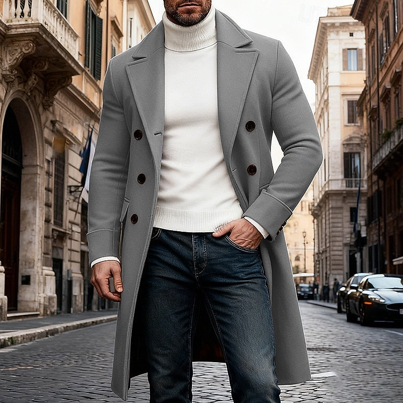 Dale | Men's Tailored Winter Coat – Gray