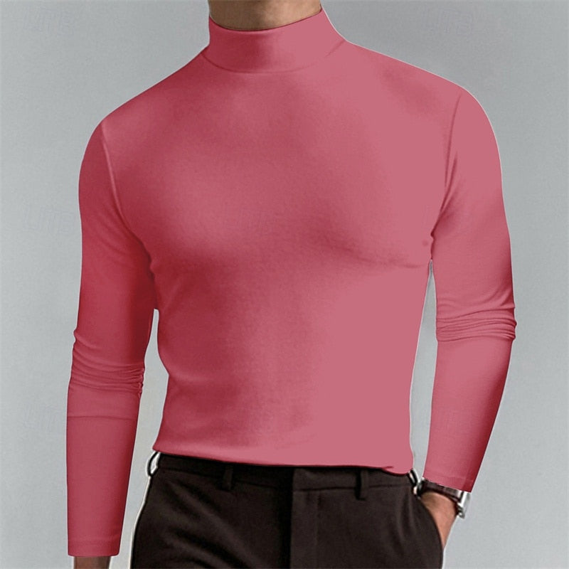 Clay | Men's Turtleneck Knit Sweater – Smooth Layering Sweater