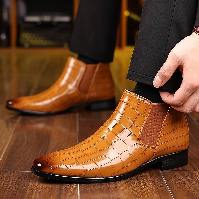 Brooks | Men's Slip On Chelsea Boots – Elastic Side Ankle Boots