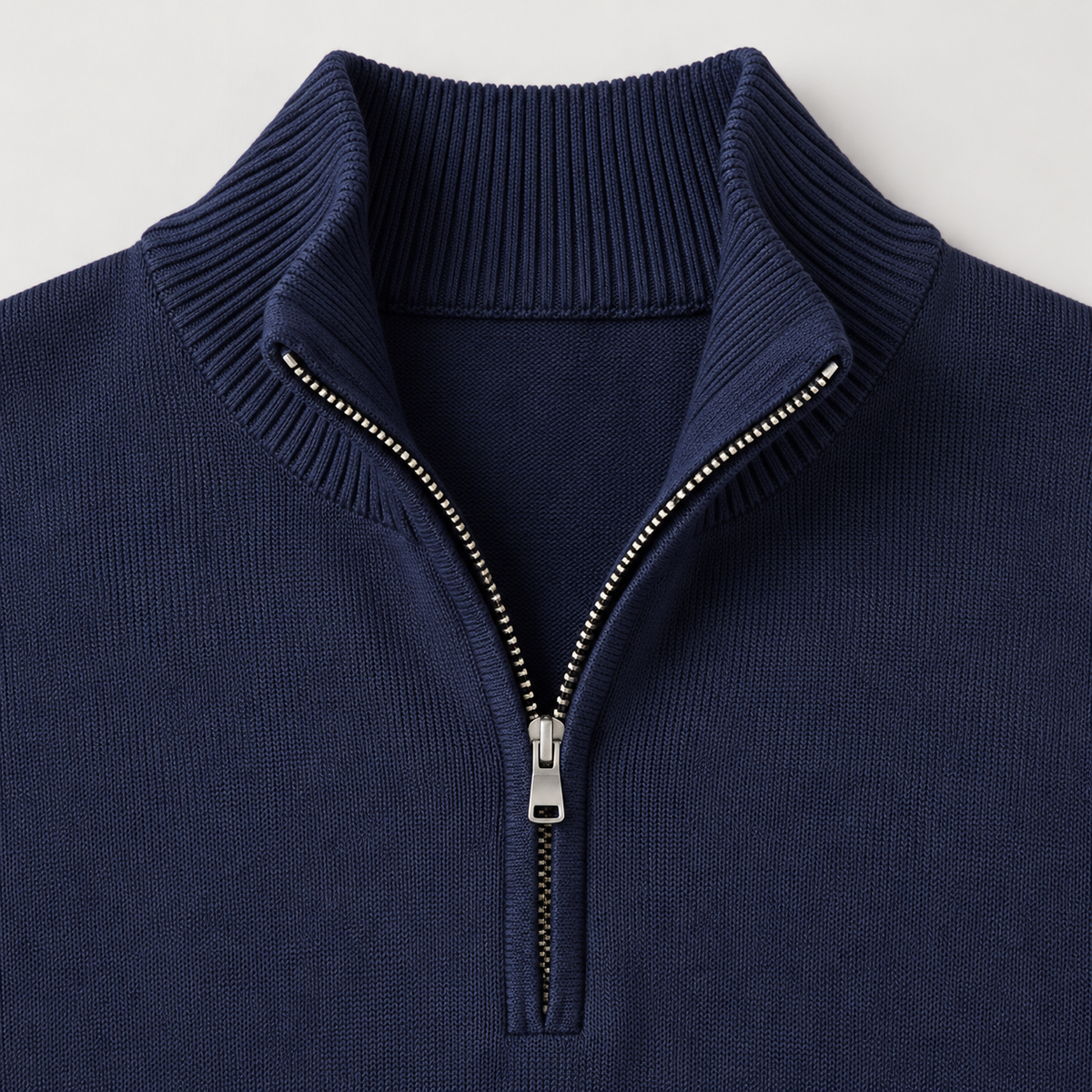 Ezra | Men's Quarter Zip Knit Sweater – Stand Collar Pullover