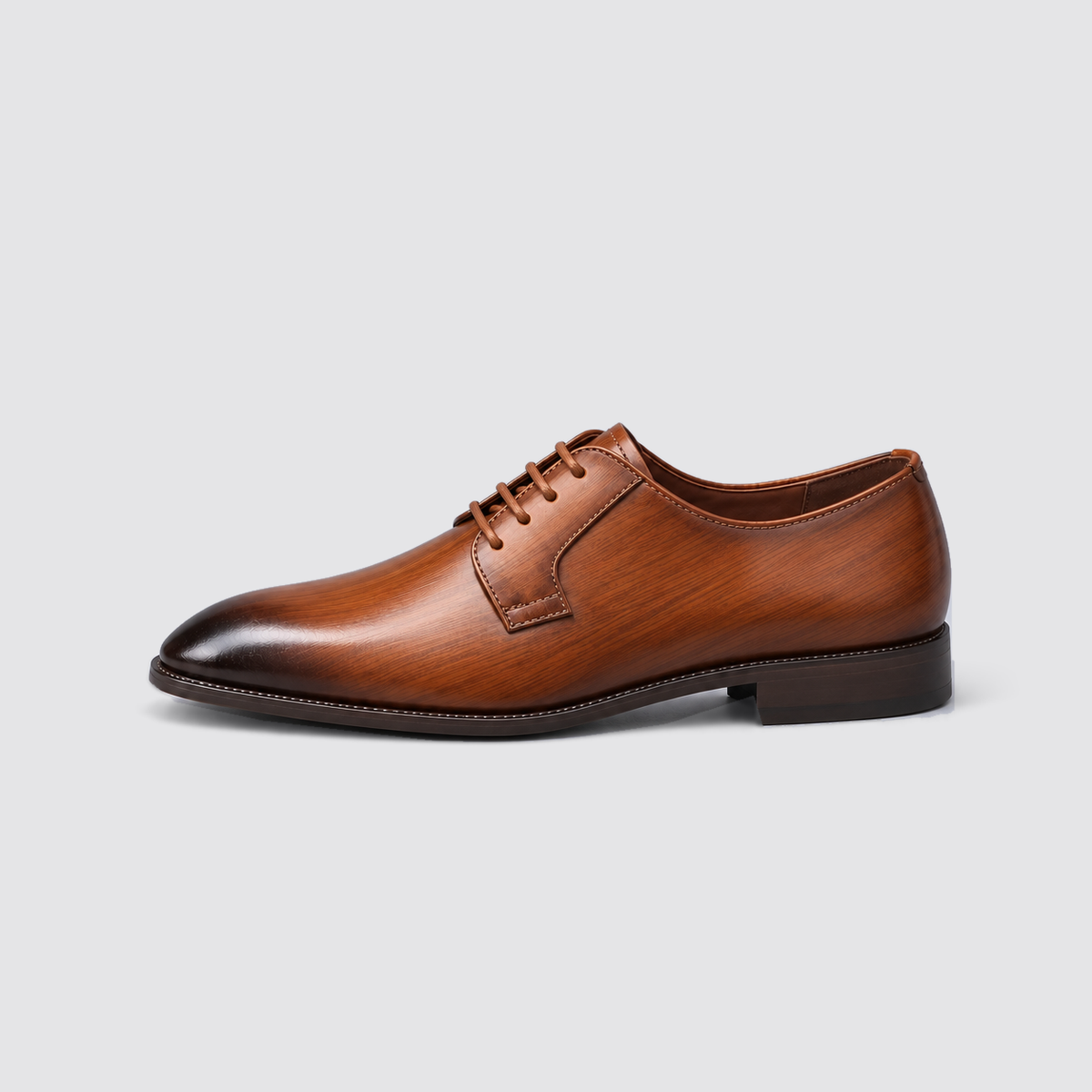 Leo | Men's Derby Dress Shoes – Leather Look Lace Up Formal Shoes