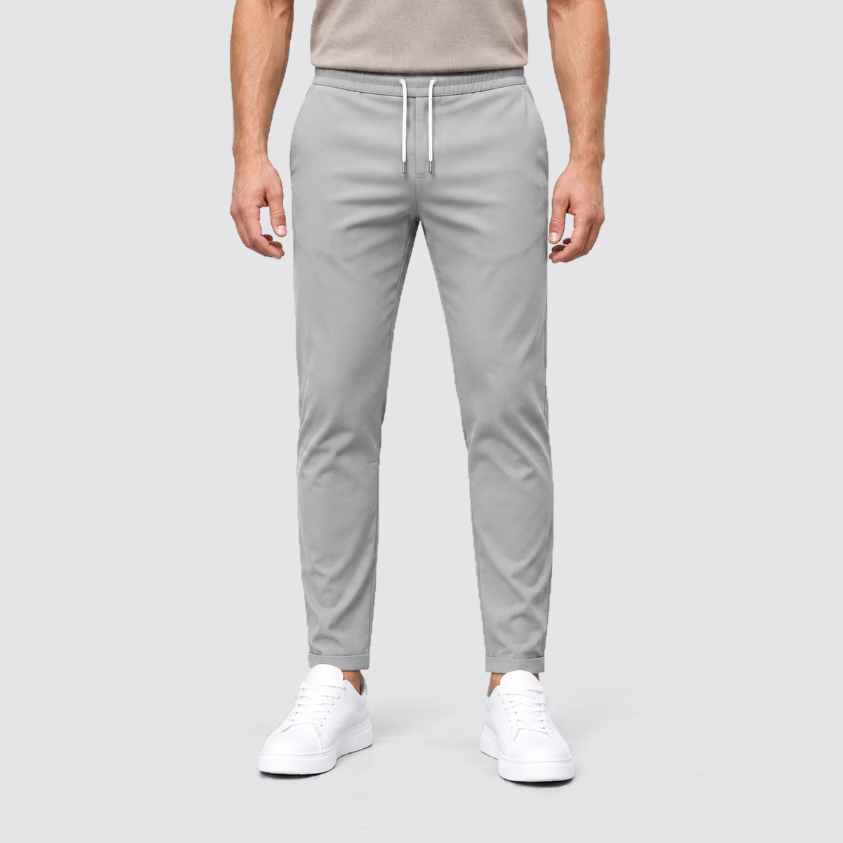 Abel | Men's Slim Fit Tapered Joggers – Drawstring Side Pocket Pants