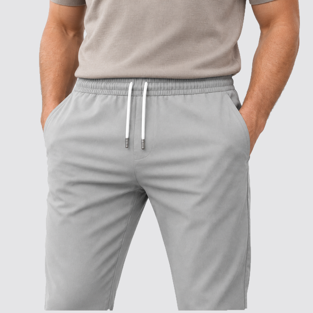 Abel | Men's Slim Fit Tapered Joggers – Drawstring Side Pocket Pants