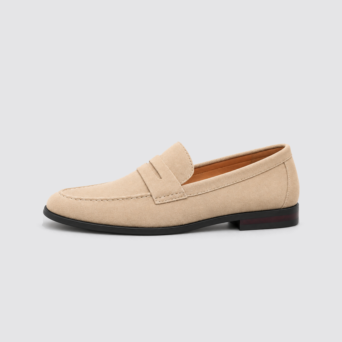 Gabe | Men's Slip-On Dress Shoes – Suede Look Penny Loafers