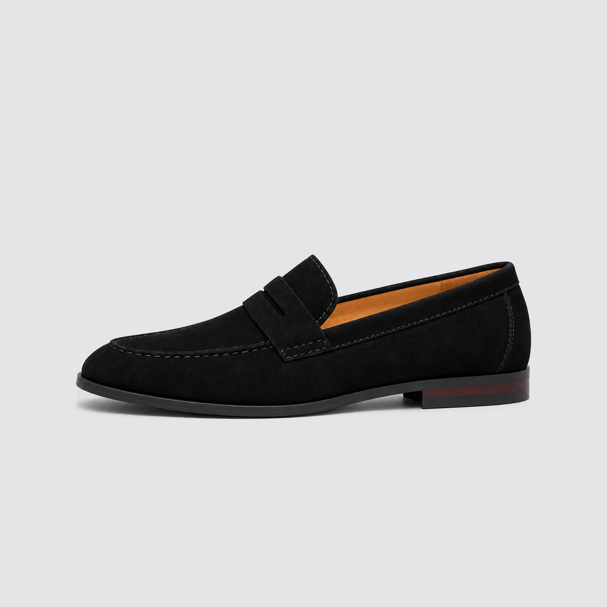 Gabe | Men's Slip-On Dress Shoes – Suede Look Penny Loafers