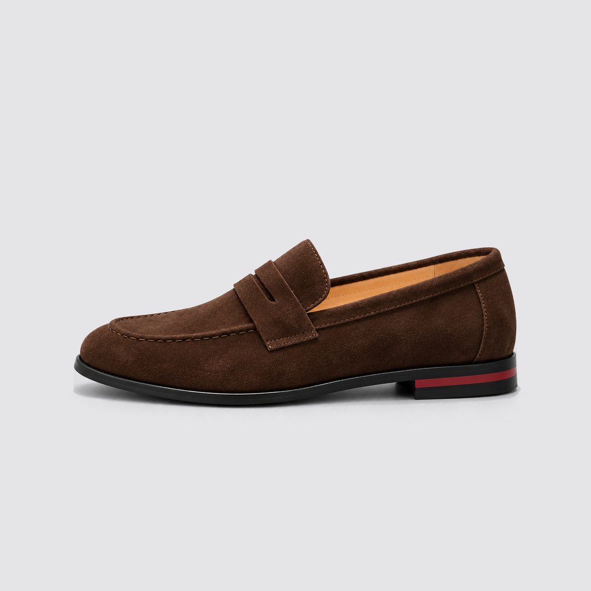 Gabe | Men's Slip-On Dress Shoes – Suede Look Penny Loafers