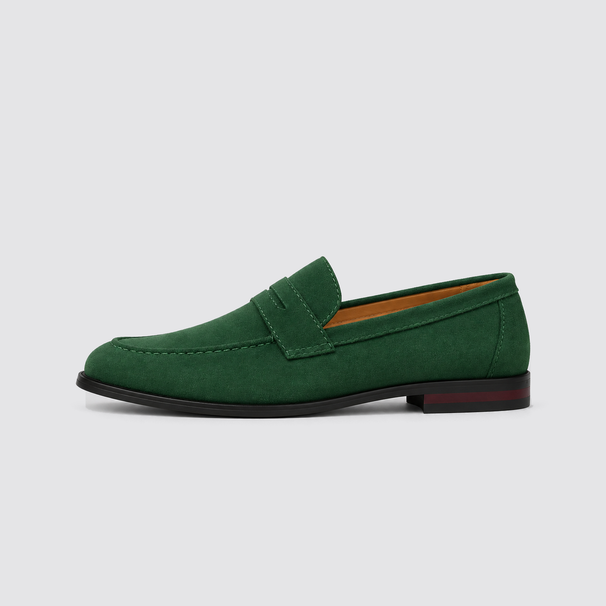 Gabe | Men's Slip-On Dress Shoes – Suede Look Penny Loafers