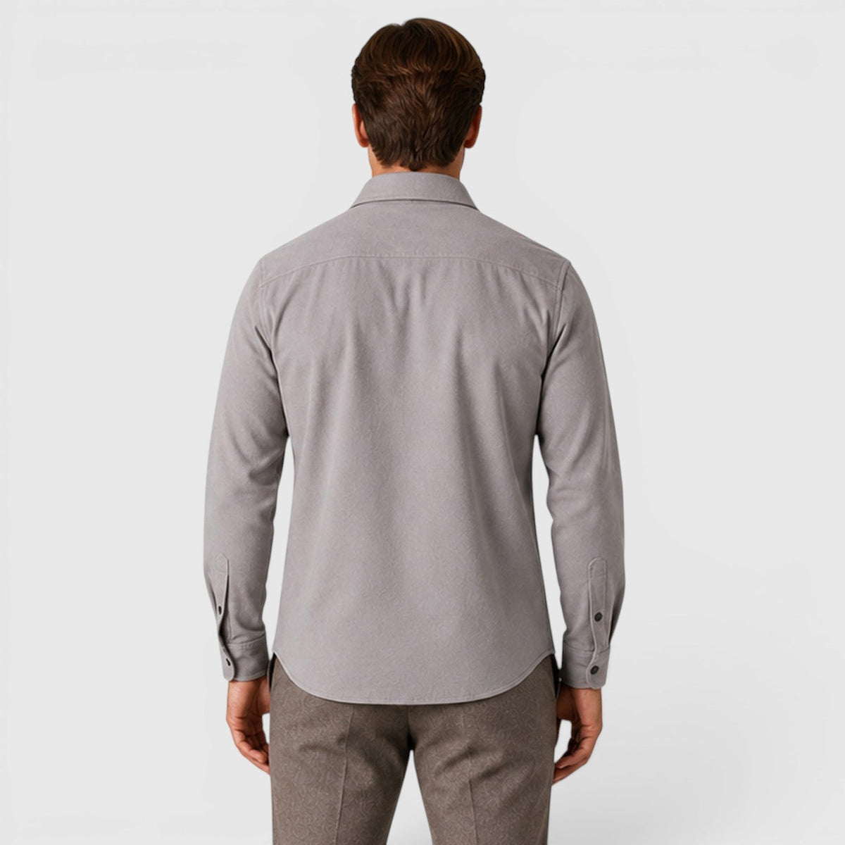 Jude | Men's Brushed Slim Fit Overshirt – Button Up Shirt Jacket