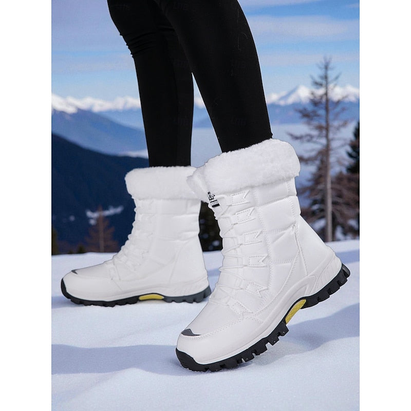 Kira | Women's Plush Lined Lace Up Winter Boots – Snow Boots