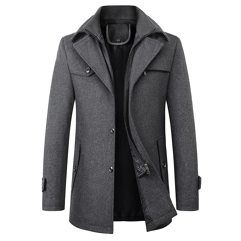 Ryan | Men's Tailored Winter Coat – Classic Business Overcoat