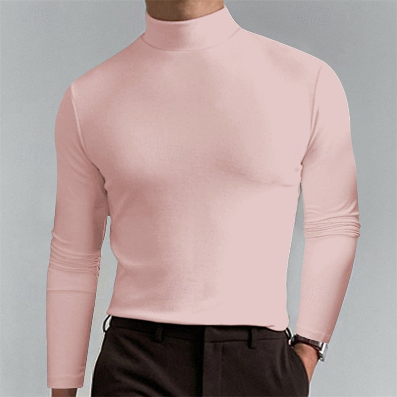 Clay | Men's Turtleneck Knit Sweater – Smooth Layering Sweater