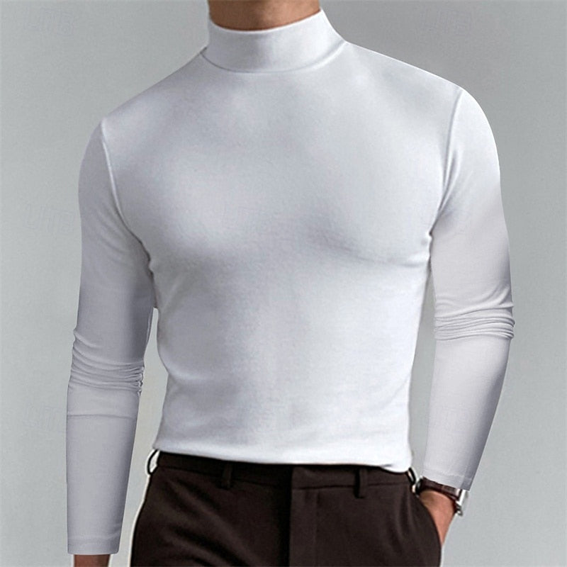 Clay | Men's Turtleneck Knit Sweater – Smooth Layering Sweater