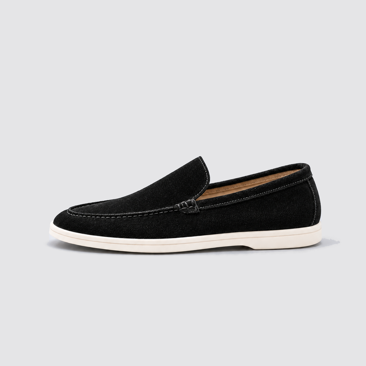 Troy | Men's Lightweight Slip On Dress Shoes – Suede Look Loafers