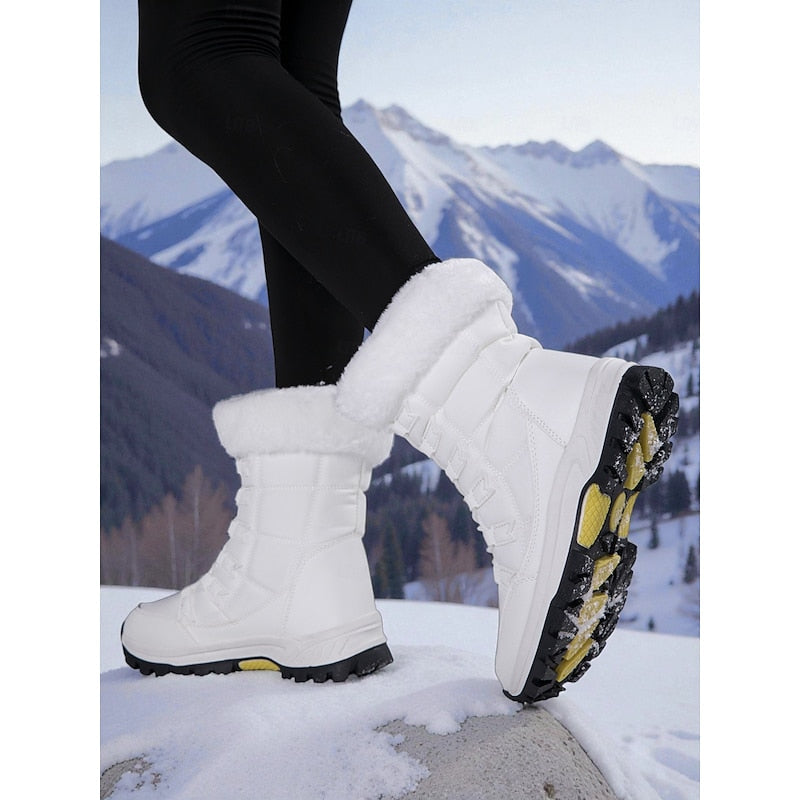 Kira | Women's Plush Lined Lace Up Winter Boots – Snow Boots