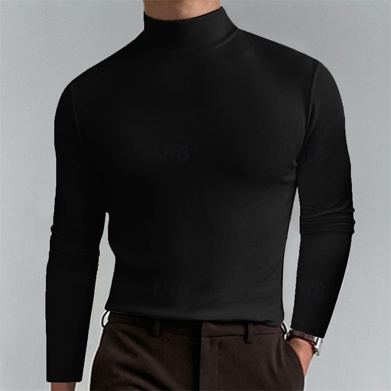 Clay | Men's Turtleneck Knit Sweater – Smooth Layering Sweater