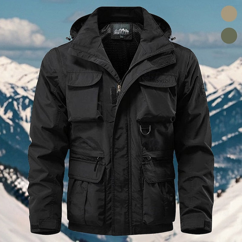Wyatt | Men's Windproof Winter Jacket – Multi-Pocket Winter Coat