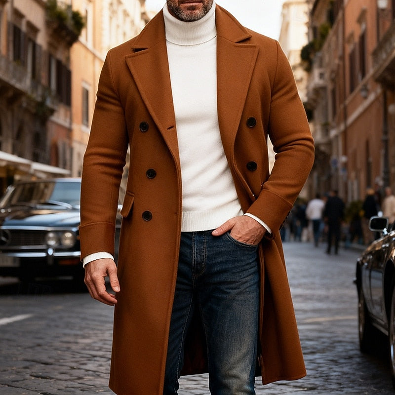 Dale | Men's Tailored Winter Coat – Brown