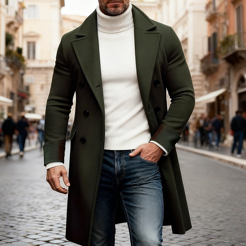 Dale | Men's Tailored Winter Coat – Army Green