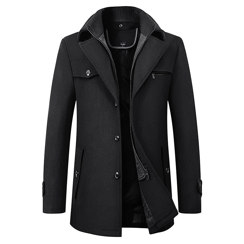 Ryan | Men's Tailored Winter Coat – Classic Business Overcoat
